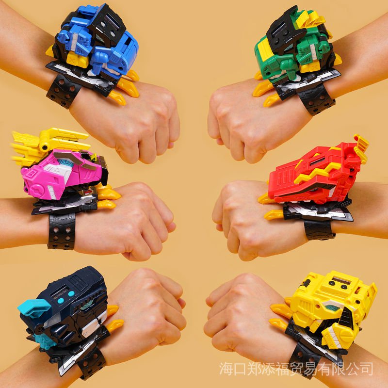 Đồng Hồ Đeo Tay Biến Hình Đồ Chơi Mini Cho Trẻ Em Trai