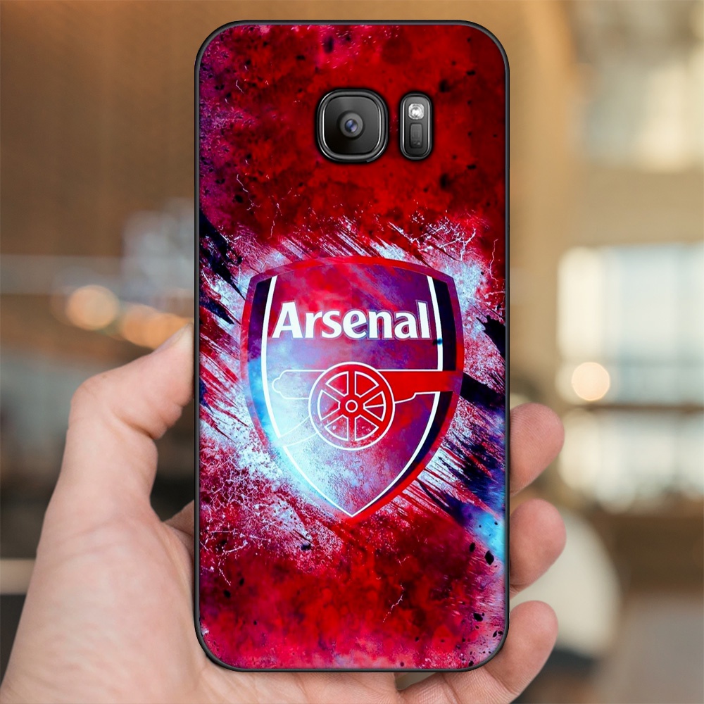 Ốp lưng Samsung S6, S6 Edge, S6 Edge Plus, S7, S7 Edge viền đen in hình Arsenal FC