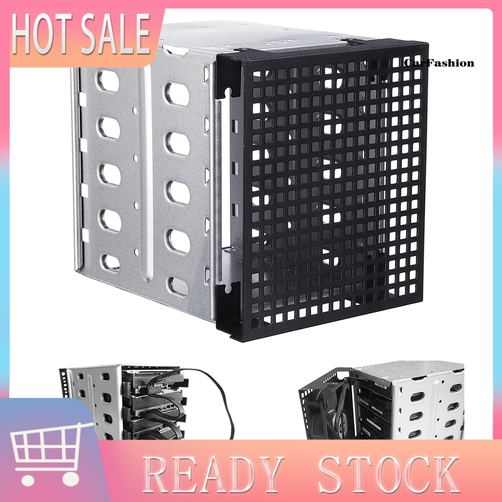 CDNP_5 Slots 3.5inch SATA SAS HDD Cage Rack Hard Driver Tray Caddy with Fan Space