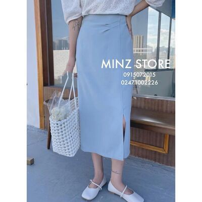 [Mã SKAMCLU7 giảm 10% tối đa 50K đơn 0Đ] Chân váy midi xẻ trước #2126 (3 màu) | BigBuy360 - bigbuy360.vn