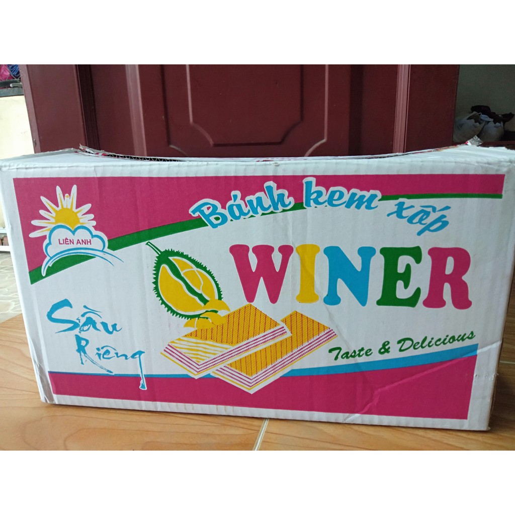 Sỉ Thùng Bánh Kem Xốp Vị Sầu Riêng 4,7kg