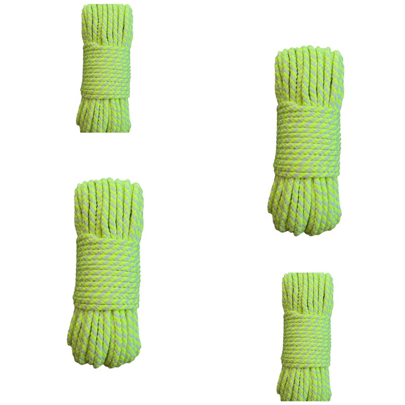 20 mét - Dây Dù tròn 5mm có lõi màu neon phối dạ quang mền đẹp, chắc chắn dùng làm macrame, căng lều, trang trí
