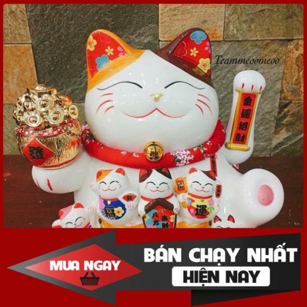 [SP BÁN CHẠY] Mèo thần tài Như Ý Cát Tường - Thiên Kim Vạn Lượng có 3 cỡ