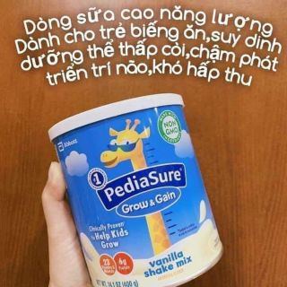 SỮA PEDIASURE GROW & GAIN MỸ (MẪU MỚI )
