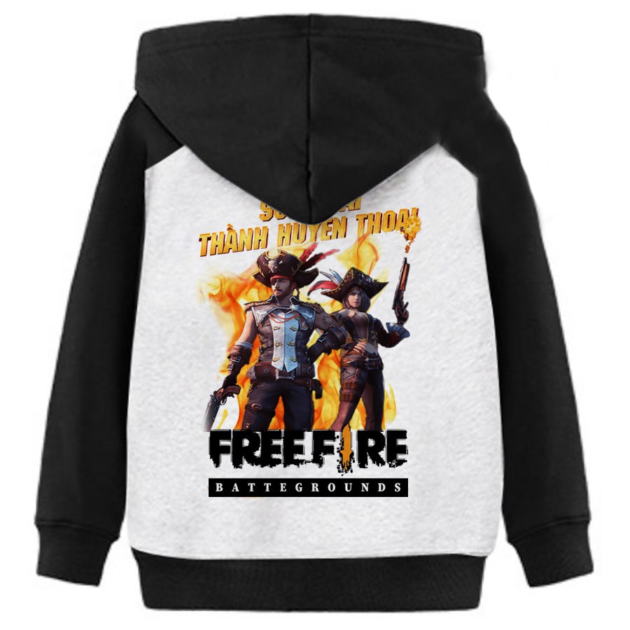 Áo Khoác Trẻ Em Free Fire Rank Huyền Thoại