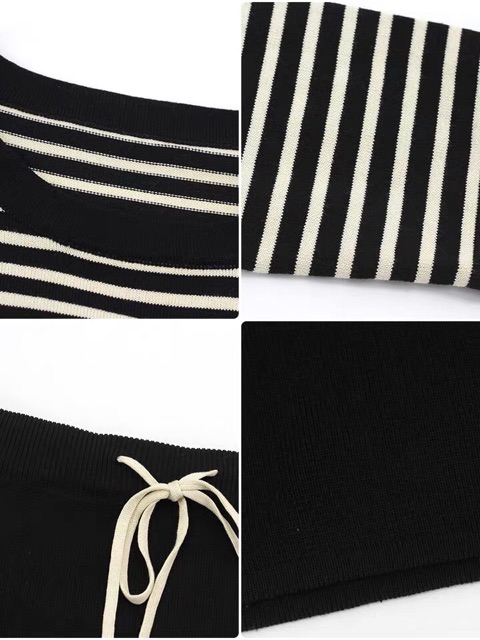 Sét áo và chân váy len