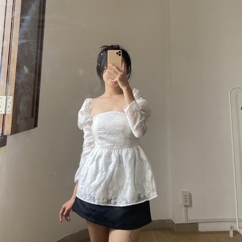 Áo tay phồng porin