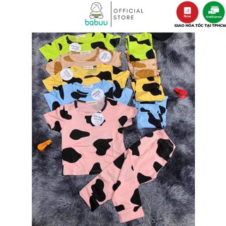 Bộ Minky Mom Bò Sữa Áo Cộc Quần Dài Cho Bé Gái Bé Trai 0 1 2 3 4 5 6 Tuổi Vải Thun Lạnh-Quần Áo Trẻ Em -Đồ Bộ Cho Bé