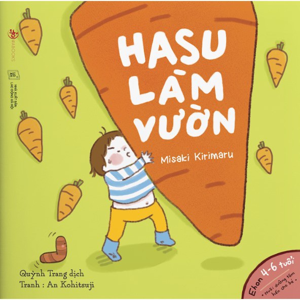 Sách - Hasu làm vườn - Ehon Nhật Bản cho bé từ 3-6 tuổi