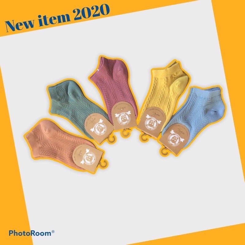 Sét 5 đôi tất gân vặn thừng cổ ngắn cho bé(1-12 tuổi)