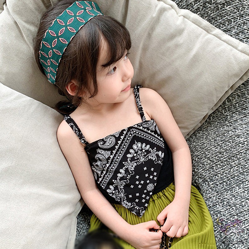 Áo Hai Dây Thời Trang Mùa Hè Hàn Quốc Cho Bé Gái