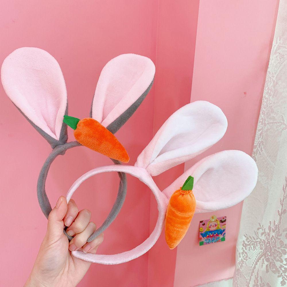 FORBETTER Băng Đô Cài Tóc Tai Thỏ Dễ Thương Cho Bé Gái