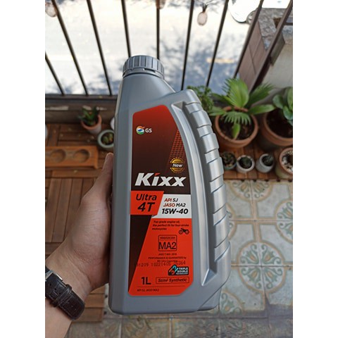 Dầu Nhớt Kixx Ultra 4T 15W40 SL 0.8L 1L cho xe số và côn tay