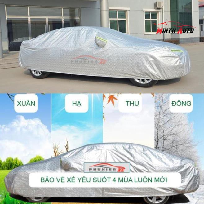 Bạt Phủ Ô Tô #Hyundai Grand i10 hatchback - 3 LỚP Tráng Bạc Cách Nhiệt, Chống Nước, Chống Trộm Gương( hàng cao cấp)
