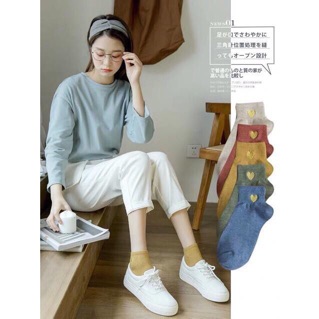 Set 10 Đôi tất Tim xuất Hàn