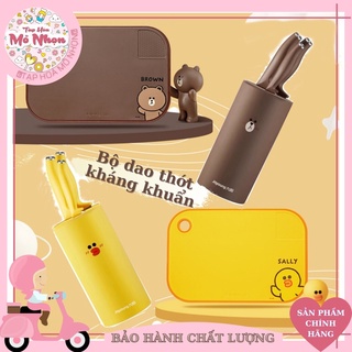 Bộ Dao Thớt Đa Năng Joyoung Line Friends [ Tạp Hoá Mỏ Nhọn Đồ Gia Dụng ]