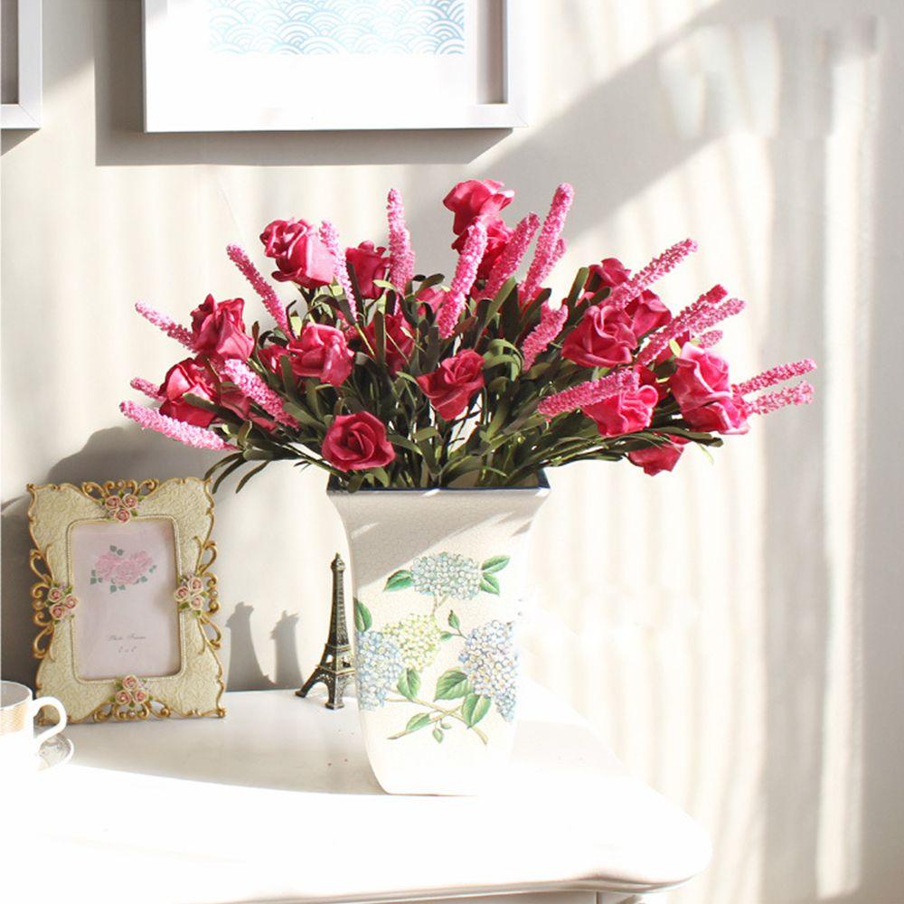 KUNHEV Hoa Mẫu Đơn Giả Trang Trí Nội Thất Đẹp Mắt