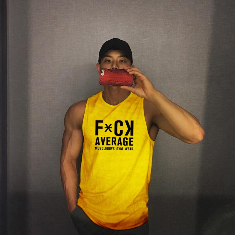 Áo lưới không tay khoe cơ bắp phong cách mùa hè thể thao thích hợp cho phòng tập thể dục dành cho nam