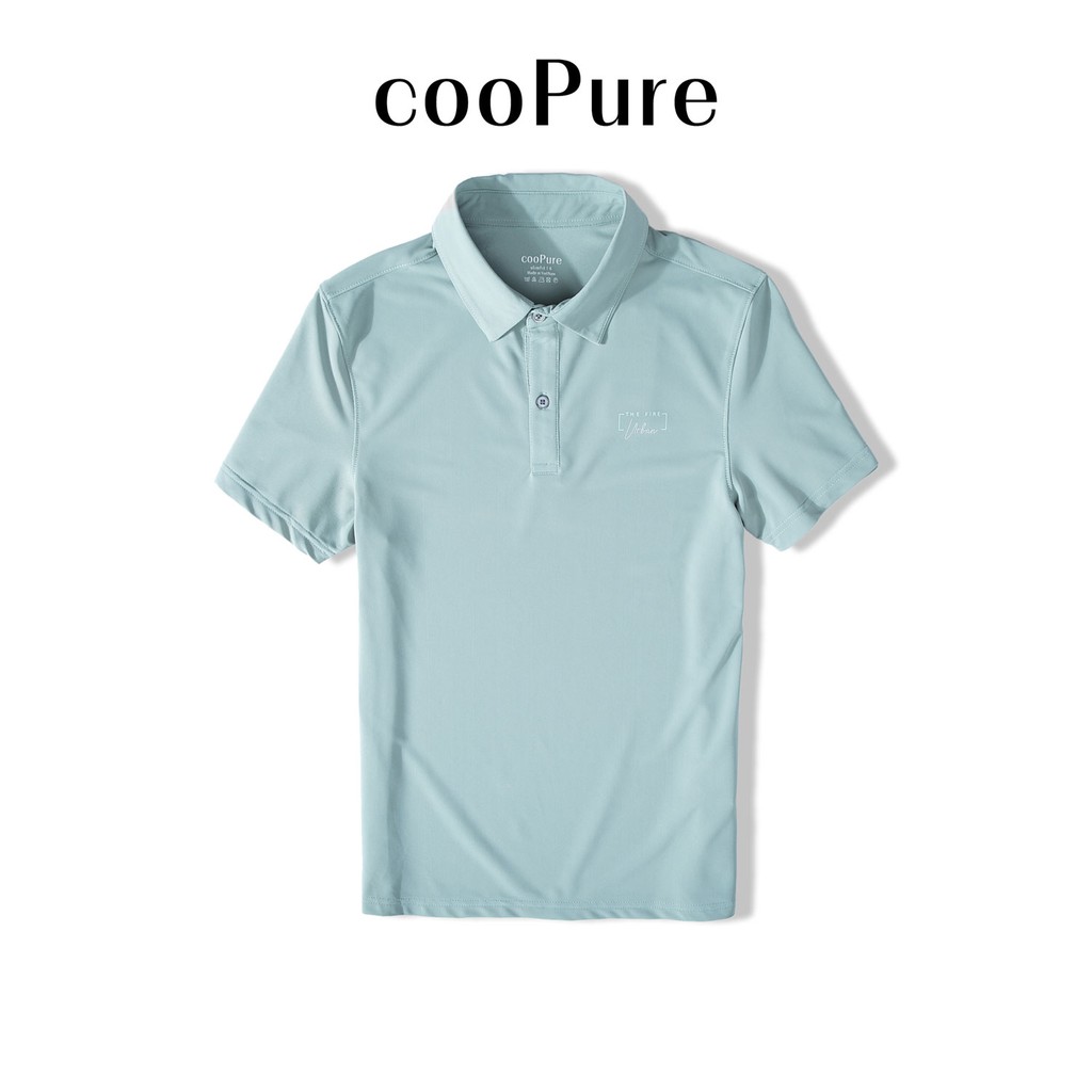 Áo thun polo nam cooPure vải Rayon màu xanh ghi, thiết kế trẻ trung NO.1235 (5 màu) | BigBuy360 - bigbuy360.vn