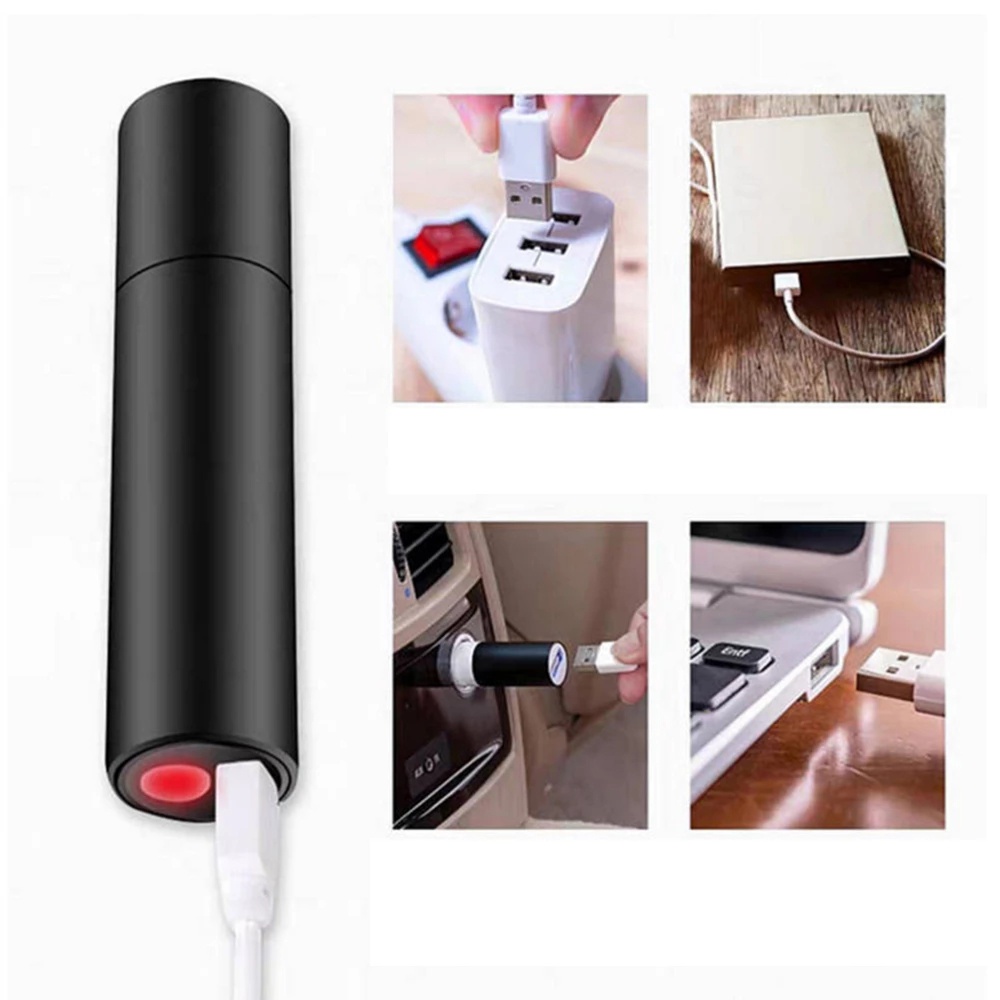 Đèn Pin LED Mini Sử Dụng Pin Có Thể Sạc Lại Bằng Cổng USB Dùng Khi Cắm Trại Leo Núi Ban Đêm