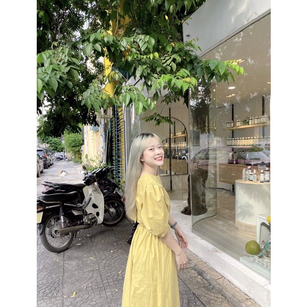 Grass Dress - Đầm dáng dài hở eo tay phồng - Remmus.vn | BigBuy360 - bigbuy360.vn