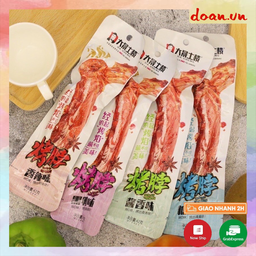 [SẴN] Cổ vịt dài loại ngon Dacheng 42gr, cổ vịt cay dacheng loại to DOAN