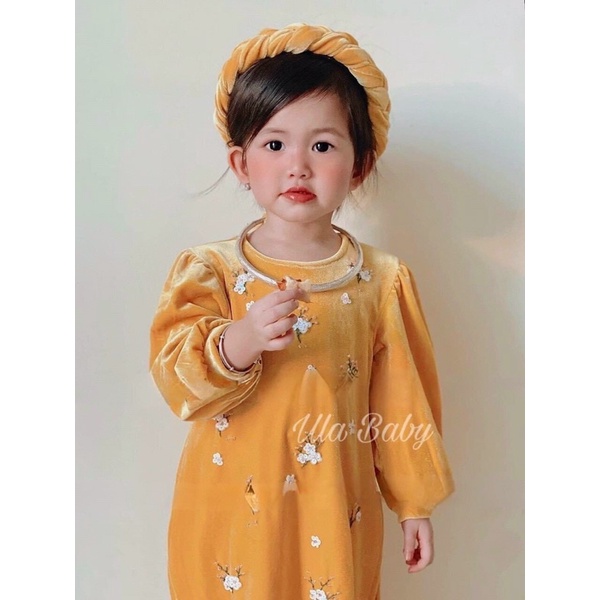 Áo dài Nhung Cho Bé