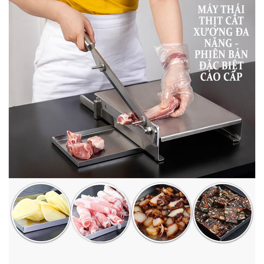 Máy Cắt Gà cầm tay đa năng, Thái thịt đông lạnh, Chặt xương sườn COOKEASY (Bản CE800)- Size lớn: 28x35x10 Cm. TL4.2 Kg