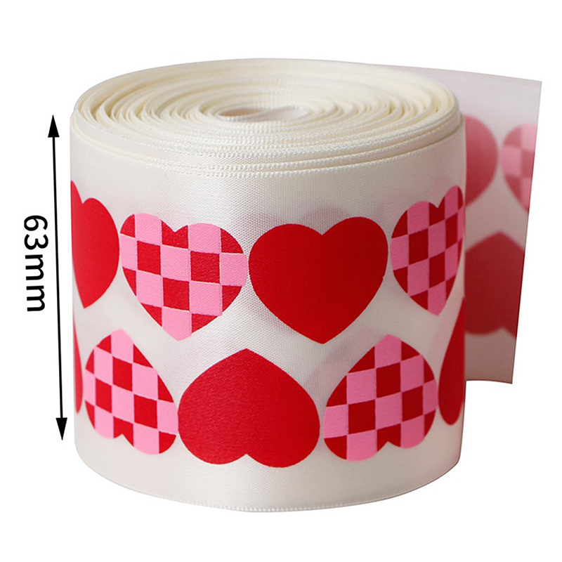 4.6M Love Red Lips Polyester Ribbon Valentine's Day Handmade Decoration 13 Style