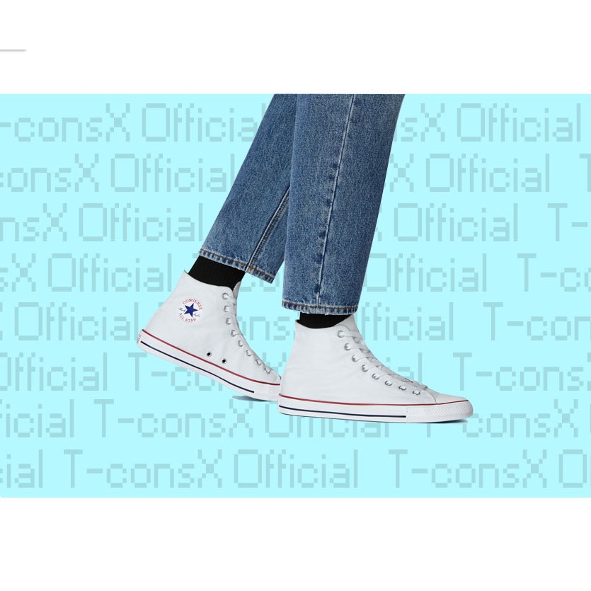 T-ConsX Giày Converse Chuck Classic Trắng cao cổ