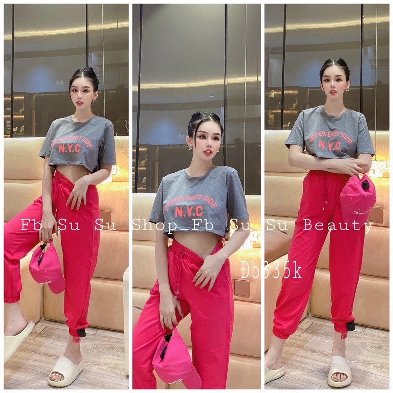 Set crotop quần thể thao năng động đủ màu vải đẹp giá tốt M1