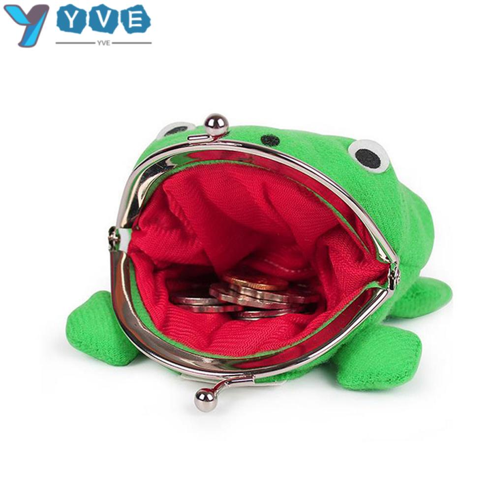 Ví Đựng Tiền Xu Mini Hình Ếch Con Xinh Xắn Anime Hoạt Hình Nhồi Bông Hóa Trang Thời Trang