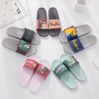 Dép lê Dion Unisex khủng Long Ullzang Quai Ngang nam nữ  siêu dễ thương DL5