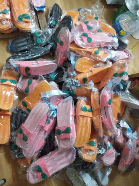 (ẢNH THẬT) Giày dép lá mầm đế dày êm chân