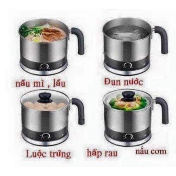 Sale Sốc Ca Lẩu Mini Happycal Nấu Lẩu Nấu Mì Luộc Ngô Luộc Trứng Tuyệt Vời