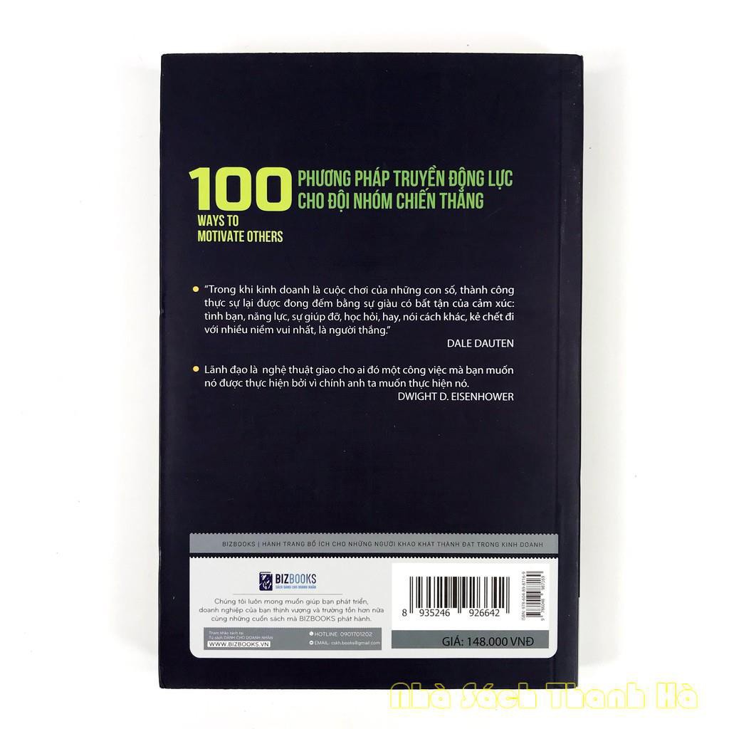 Sách 100 Phương Pháp Truyền Động Lực Cho Đội Nhóm Chiến Thắng MCBU8406