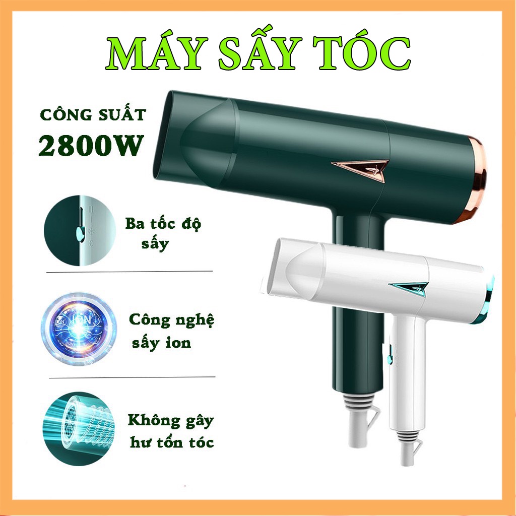 Máy sấy tóc tạo kiểu GW- 6562, Công suất lớn 2800W công nghệ mới không gây khô tóc