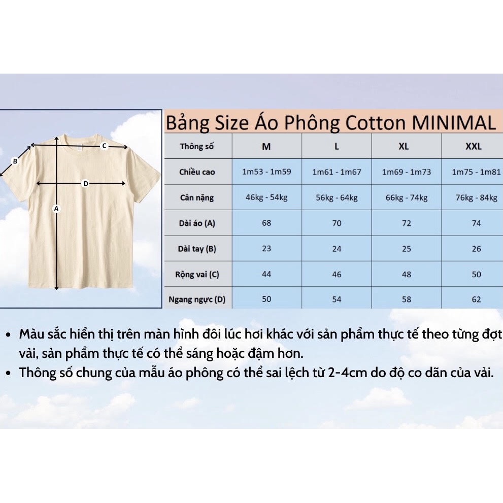 250G Áo thun 100% vải Cotton chải kĩ, loại bỏ lông thừa - Form Unisex định lượng 250gsm - Màu Sương Mù Mùa Hè 2022