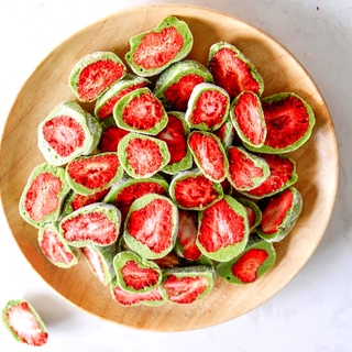 Kẹo nougat dâu tây trà xanh CleanFood 500g ăn kiêng giảm cân tiểu đường eatclean/keto