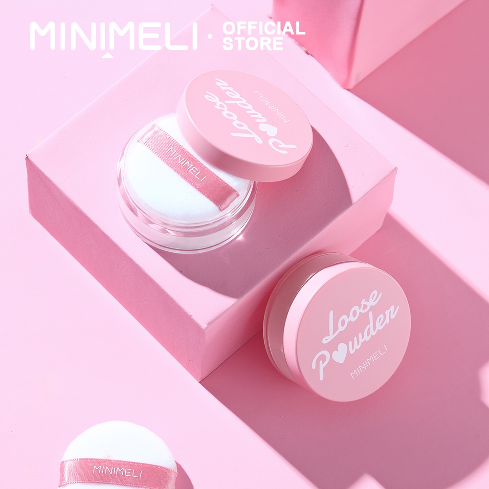 Phấn phủ MINIMELI cố định lớp trang điểm kiềm dầu chống thấm nước 38g | BigBuy360 - bigbuy360.vn