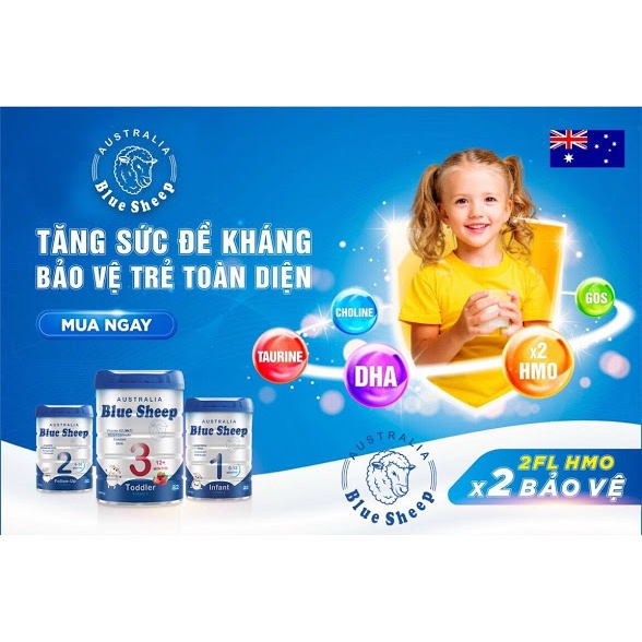 Sữa Bột Blue Sheep Hộp 400G/900G Cho Be Khỏe Mạnh, Ăn Ngon, Tăng Cân