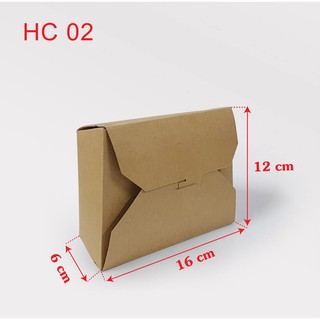 Combo 100 Hộp Giấy Đựng Thức Ăn Loại 900ml (18x14x6cm)