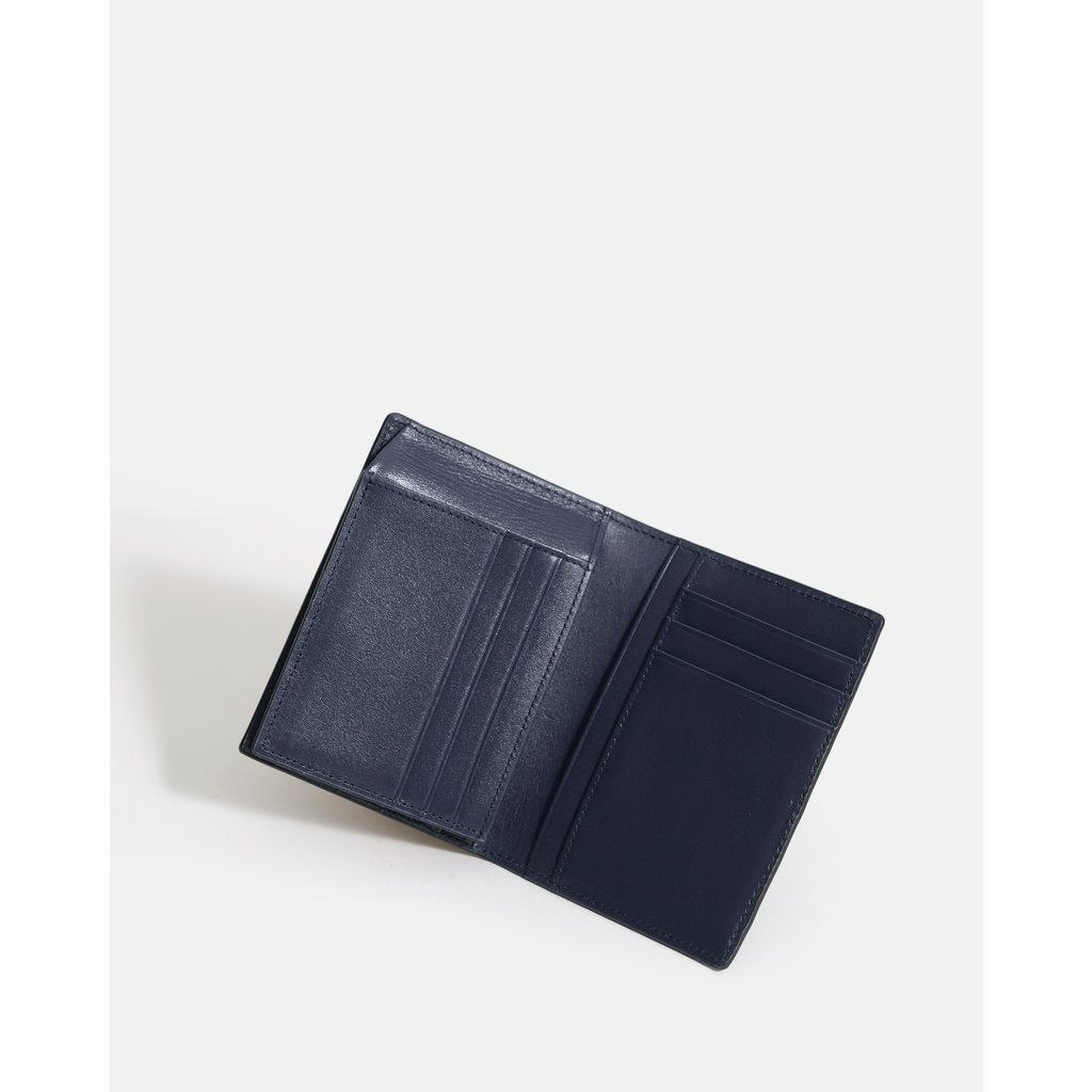 Ví Da Nam Đựng Card Dáng Đứng Leonardo - James Wallet - Da Ngoài Saffiano, Bên Trong Mattoto Bền Bỉ