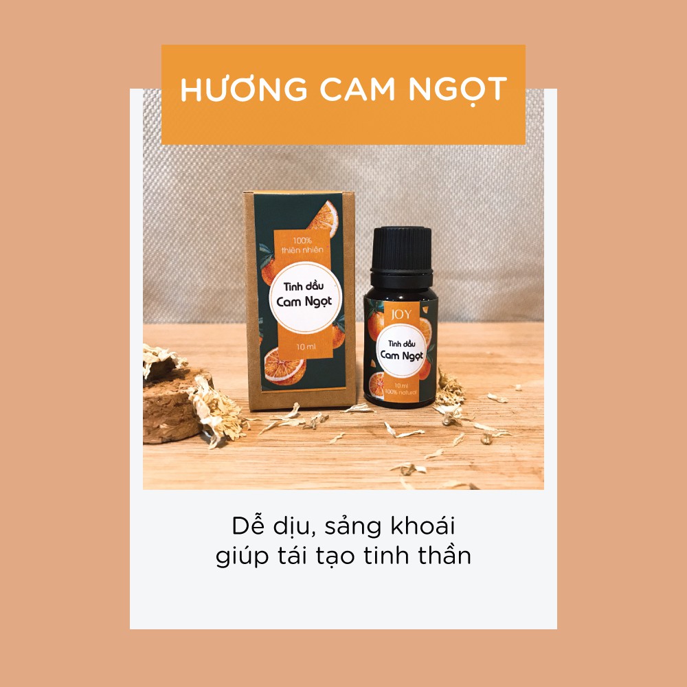 Tinh Dầu Cam Ngọt JOY Thiên Nhiên 10ml -  Tinh Dầu Xông Phòng Thiên Nhiên, Nguyên Chất - Có kiểm định