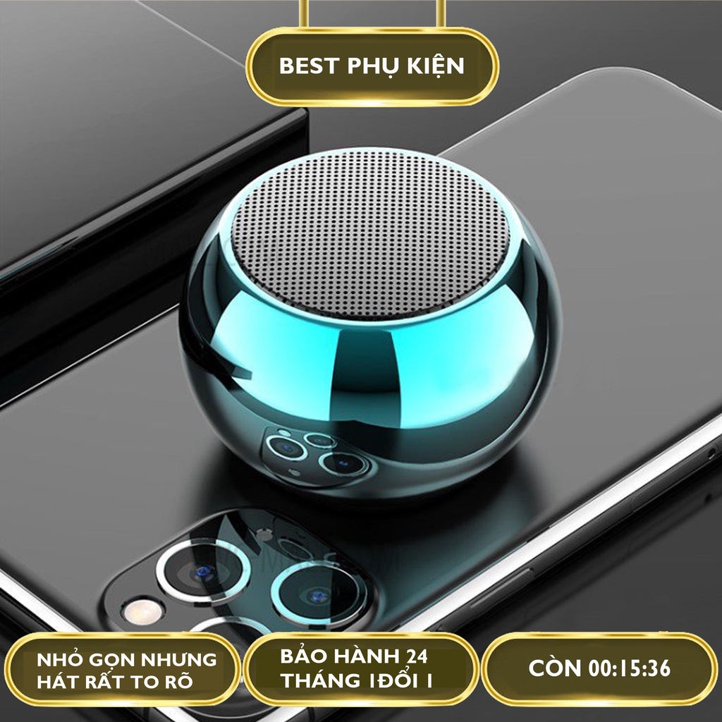 Loa bluetooth mini GrownTech M3, loa blutooth siêu nhỏ cho âm thanh to lớn cả phòng 10m vuông