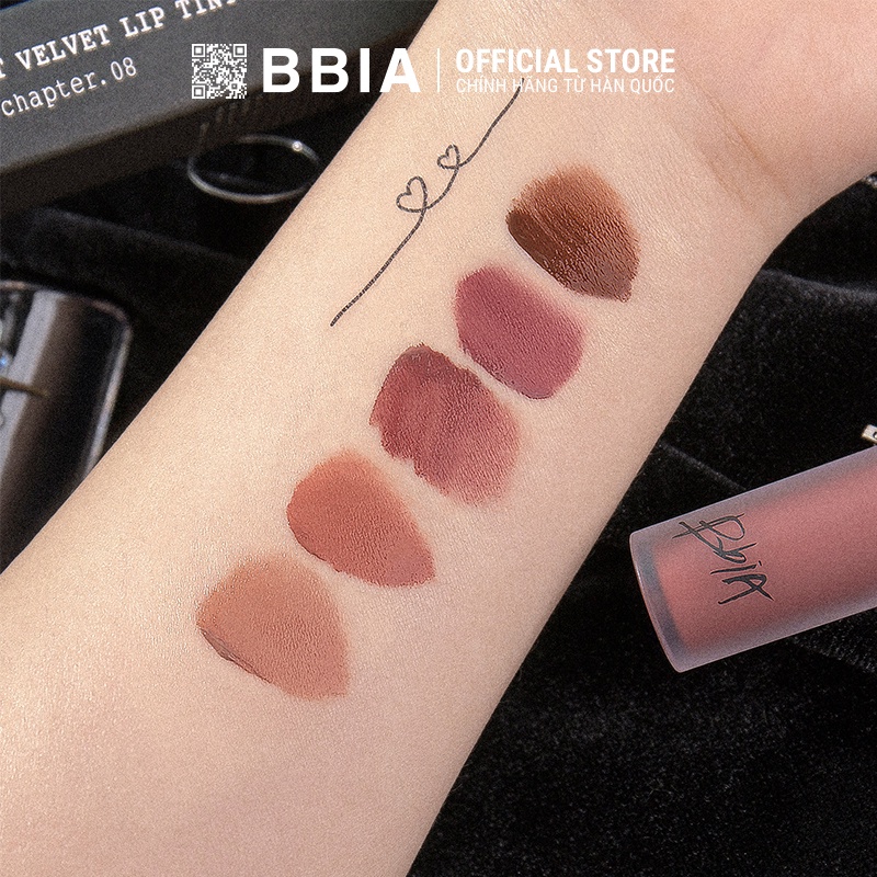 Son Kem Lì Bbia Last Velvet Lip Tint Version 8 (5 màu) 5g Bbia Official Store