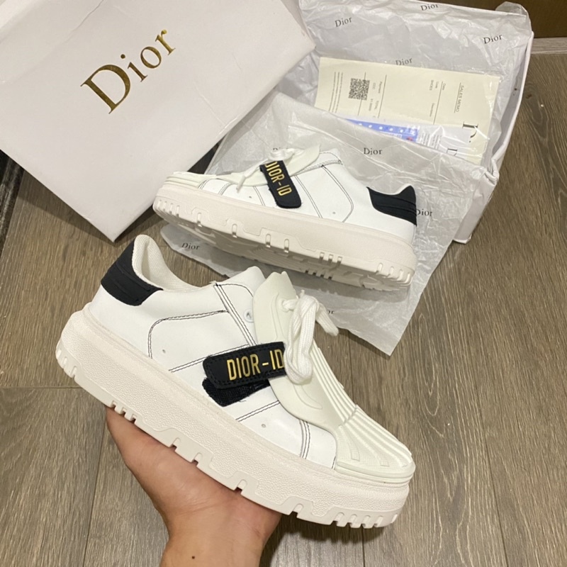 GIẦY DIO ID WHITE BLACK SNEAKER ĐỘN ĐẾ LAI AU CAO CẤP