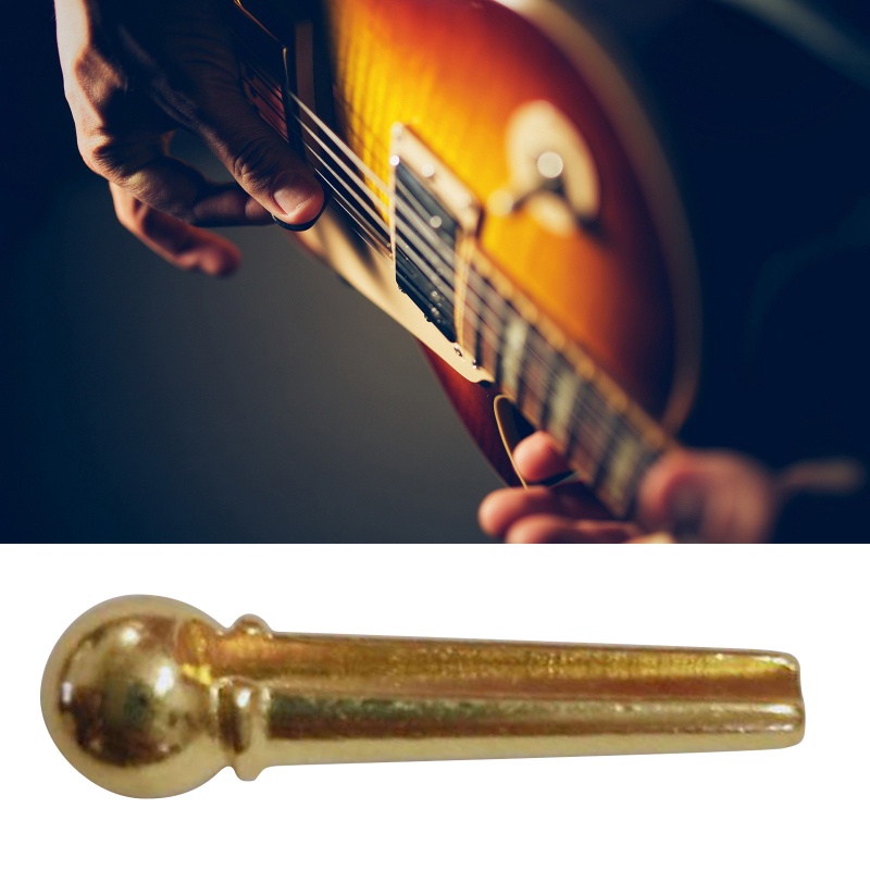 Bộ 6 Chốt Cố Định Dây Đàn Bằng Kim Loại Thay Thế Cho Guitar