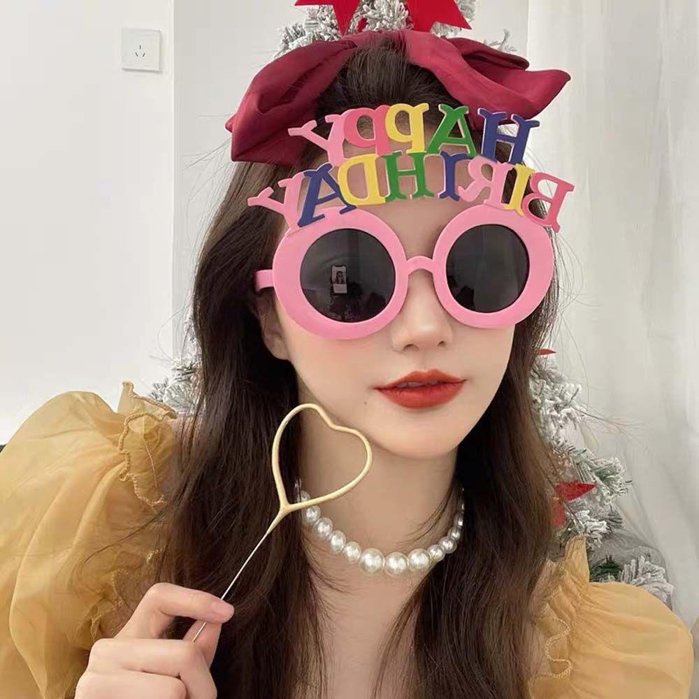 Mắt Kính Vui Nhộn In Chữ Happy Birthday Phong Cách Hàn Quốc Thời Trang Cho Bé Trai