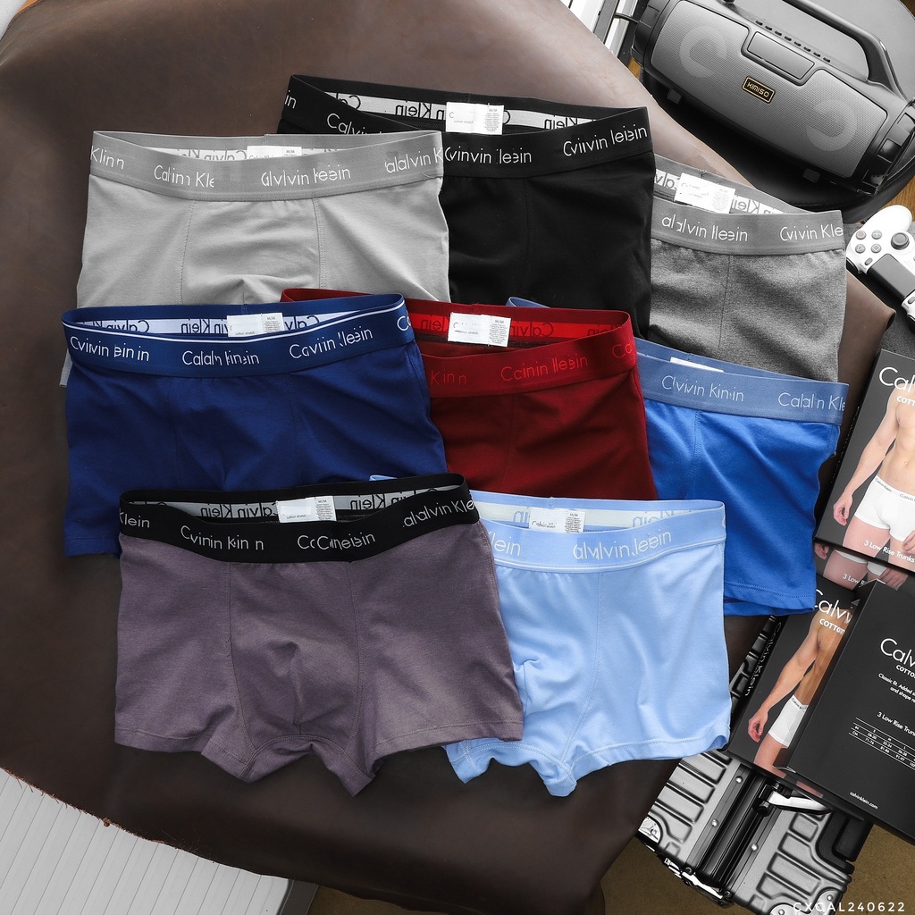 Boxer Kei - Sịp - Quần lót nam - Mẫu trơn - Chất liệu Cotton